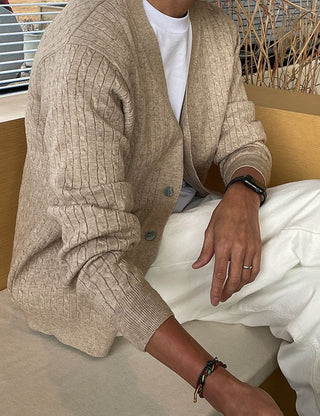 Cross cable cardigan (washable)