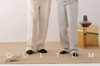 [CULTUM] Relaxed Deep V-neck Shirt