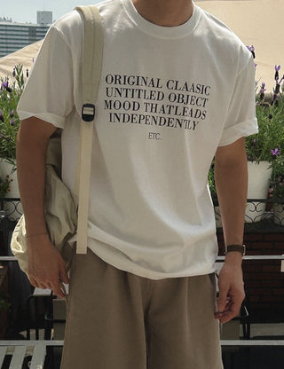 ETC Lettering Short Sleeve T-shirt (4 colors)