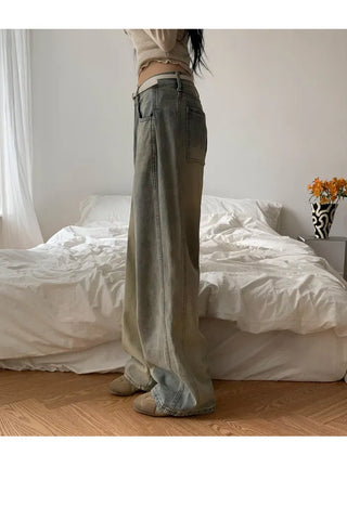 Cat Faded Side Pin Tuck Two-Line Pants - 3 Colors