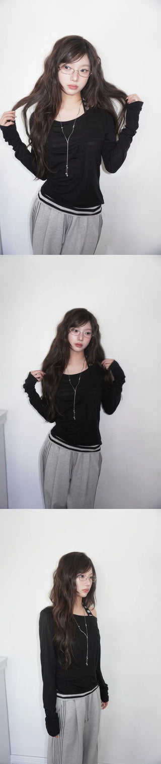 MOMU Catmon Delicate Fit Tencel See-through T-shirt - 5 Colors