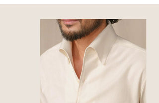 [CULTUM] Italian One-Piece Collar Brushed Shirt