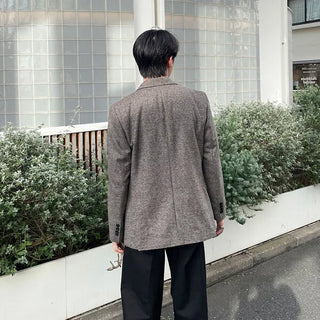 Checked blazer jacket