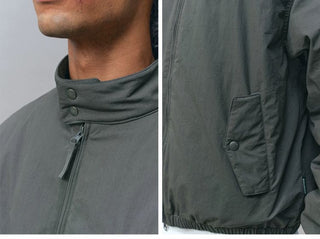 [Monterest] Stand Collar Padded Harrington Jacket