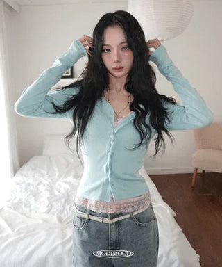 Kkoarib V-Two-Way Cardigan - 4 colors