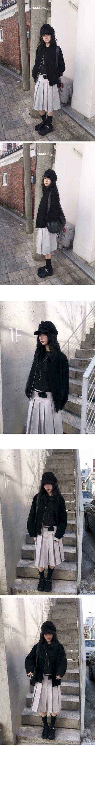 Pleated Midi Skirt - 3 colors