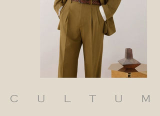 [CULTUM] Washable Bamboo Fiber Double-Breasted Suit Set