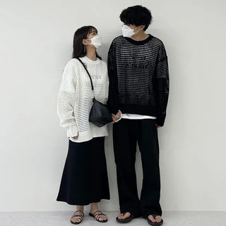 we mesh warmer round knit