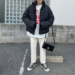 Straight slim slacks