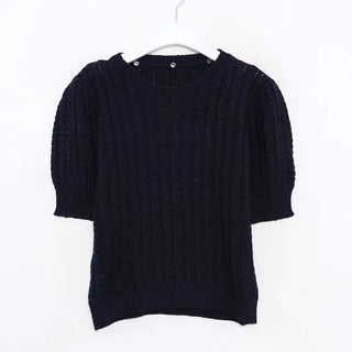 Colored Half Cable Knit