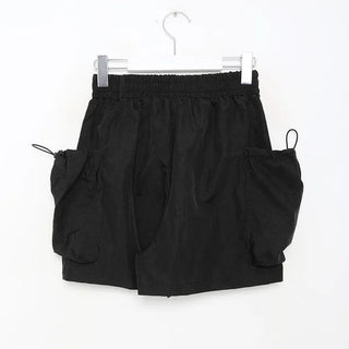Side pocket nylon shorts