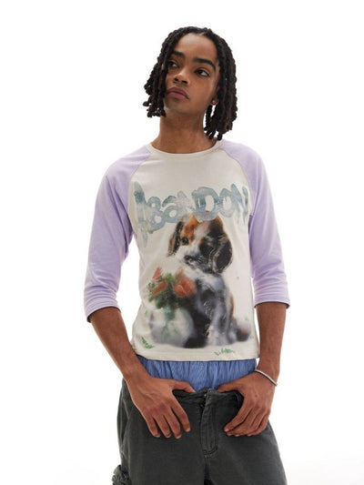 CONP PUPPY Printing T-shirt (Purple)
