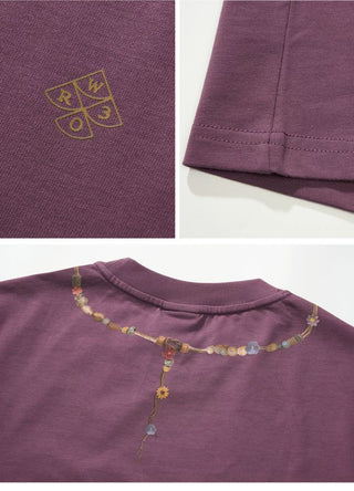 [Monterest] Necklace Print Embroidered Relaxed Tee