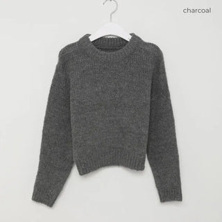 Simple cropped knit