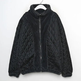 Basic fur zip jacket