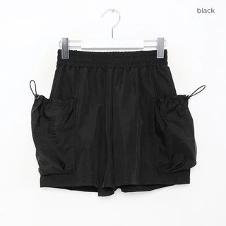 Side pocket nylon shorts