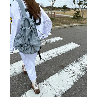 Pocket String Backpack
