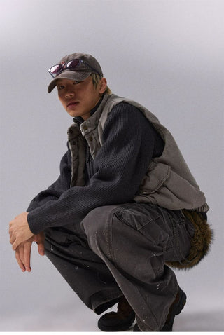 [Monterest] Washed Cotton Padded Work Vest