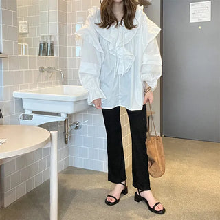Frilled blouse