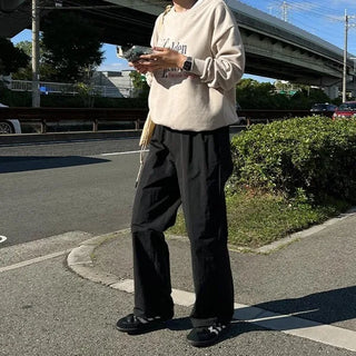 String wide pants