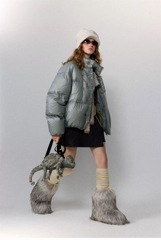 [Monterest] 800FP Duck Down Stand Collar Puffer Jacket