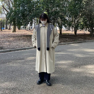 2-way hooded trench coat