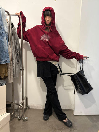 [NeverSeez] Printed Graphic Hoodie