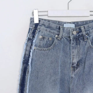Line Point Wide Denim Pants