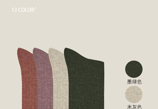 [CULTUM] Striped Mercerized Cotton Business Crew Socks