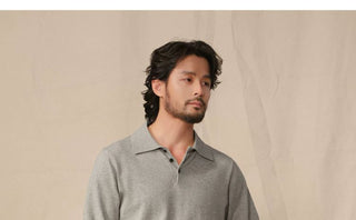 [CULTUM] Cashmere Blend Polo Knit Sweater
