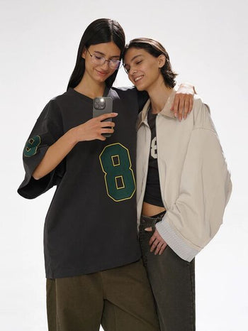 [MASONPRINCE] 380G Heavyweight Cotton V-Neck Jersey Tee
