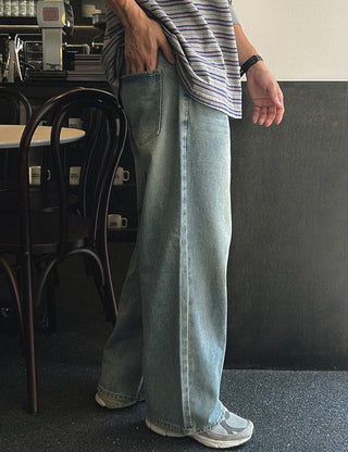 [Special Feature] Daily Wide Denim Pants (3 colors, 4 sizes)