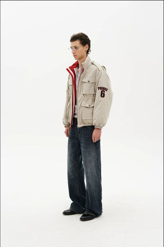 [MASONPRINCE] Reversible Padded Racing Jacket