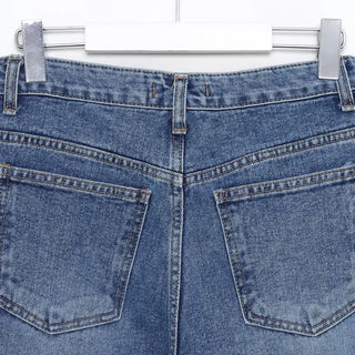 Loose wide denim pants
