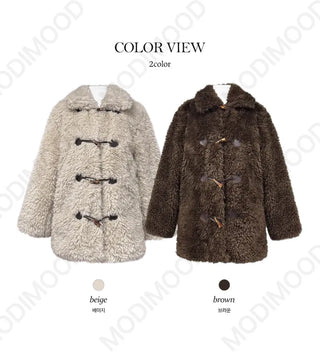 Half Tteokbokki Duffle Coat - 2 colors