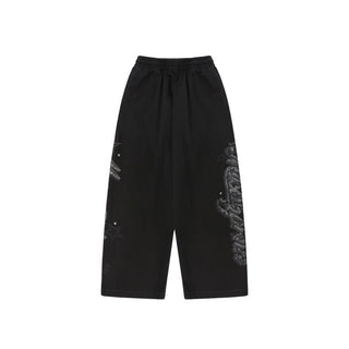 [MASONPRINCE] Bear Crystal Hoodie & Sweatpants Set