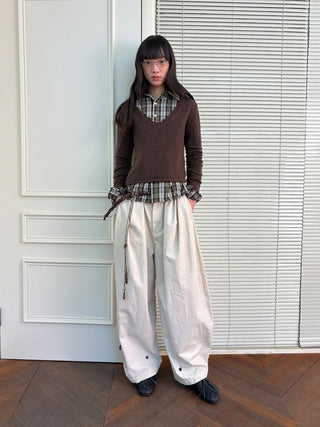 [NeverSeez] Plaid Cotton Shirt