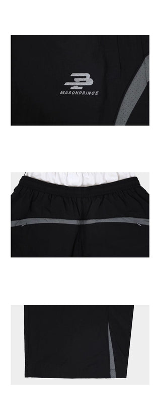 [MASONPRINCE] Deconstructed Wide Leg Track Pants