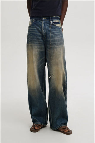 [MASONPRINCE] Durable Washed Jeans
