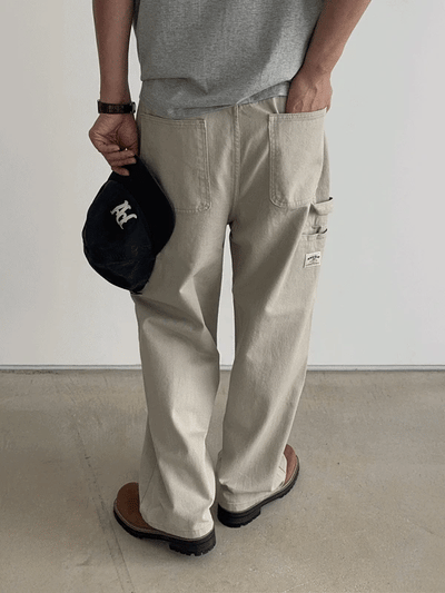 Angelo Carpenter Cotton Wide Pants