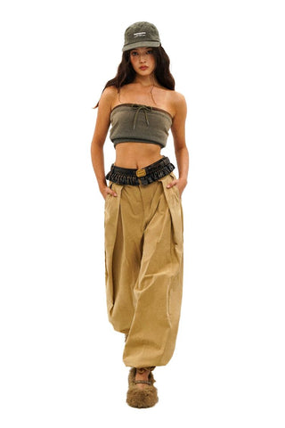 [Moromoro2] Contrast Striped Hooded Cardigan  Set