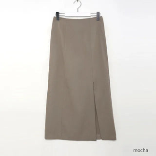 Slit long skirt