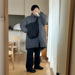 Oversized nylon sling bag
