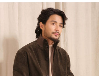 [CULTUM] Italian A1 Flight Suede Bomber Jacket