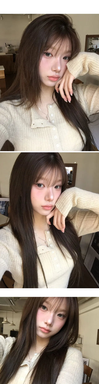 Slim Line Ribbed Neck Knitwear - 5 Colors
