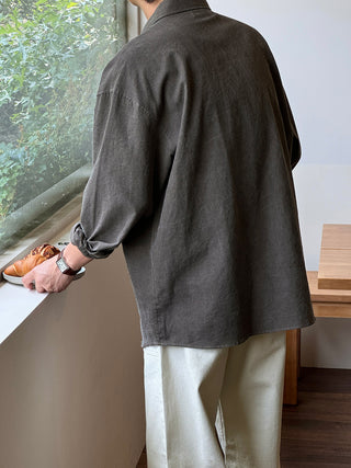 Thor Crack Pigment Oversized Shirt