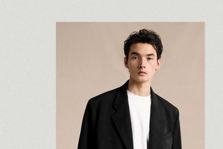 [CULTUM] Wool Blend Double Breasted Relaxed Blazer
