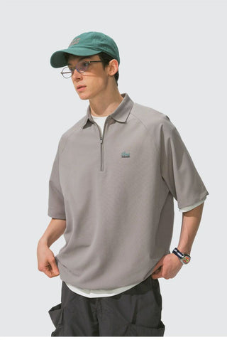 [Monterest] Quick-Dry Half-Zip Polo Shirt