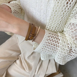 Leather bracelet