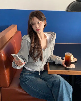 (5 colors) DR Balloon Cropped Hoodie